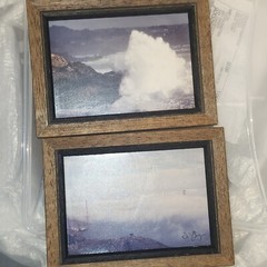 Vintage Dennis Barloga Gallery Framed Photograph San Francisco Golden Gate Beach