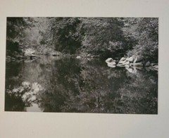 RIVER LARGE WINTER ORIGINAL SIGNED ART PHOTO B&W STETTNER VTG MATTE NJ CAMERA