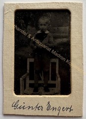 orig. Photo Ferrotype Tintype around 1890 Photograph on Copper Child Boy