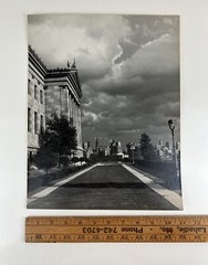 VTG Large Black & White Photograph Photography Print Historic Street Landscape