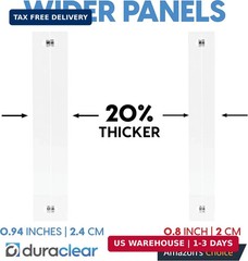 Mammoth DuraClear 4×10 Acrylic Frame – Frameless Panoramic Photo & License Displ