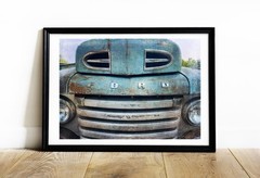 SET OF 3 – Vintage Ford Cars Automobiles Emblem Logo Rusted Patina Photography