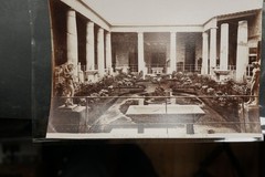 Photo Albumin Italy Pompeii House Cousin Building View Monument Ruin Statue