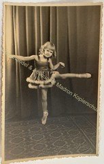 orig. Photo postcard dancer dance child girl ballet sports Cottbus around 1930