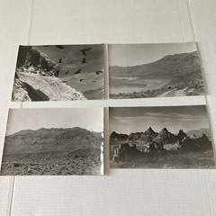 Vintage B&W Photos Pyramid Lake Nevada Landscapes Original 1950’s Lot of 16