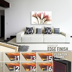 48W»x30H» ALSTROMERIA by STEVEN MEYERS – X-RAY FLORAL FLOWERS SEE THROUGH CANVAS
