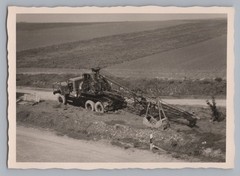Rope Excavator Construction Equipment – Old Photo
