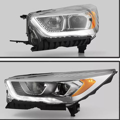 For 2017 2018 2019 Ford Escape Halogen Type Headlight Assembly W/Led DRL Project