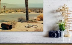 Special Price!!Photograph California Motel Abandoned Places 01 Acrylic Glass 180×100 cm