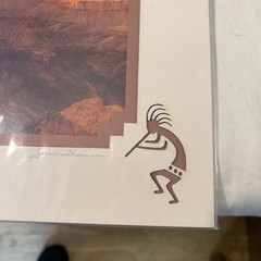 JAMES THOMSON SIGNED PRINT PHOTO GRAND CANYON SUNSTREAK S. RIM 10″x 8″ MATTED