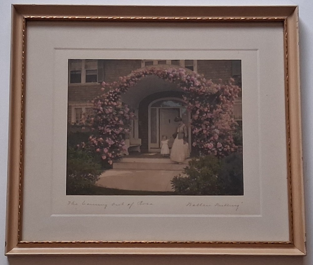 THE COMING OUT OF ROSA Wallace Nutting Hand-Tinted Photograph c. 1910s, CHILD