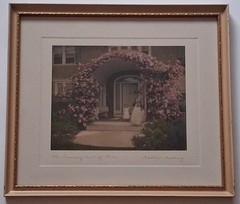 THE COMING OUT OF ROSA Wallace Nutting Hand-Tinted Photograph c. 1910s, CHILD