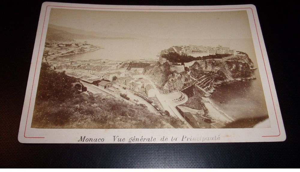 Photography On Cardboard. 2MOI10397. Around 1900. View Of Monaco