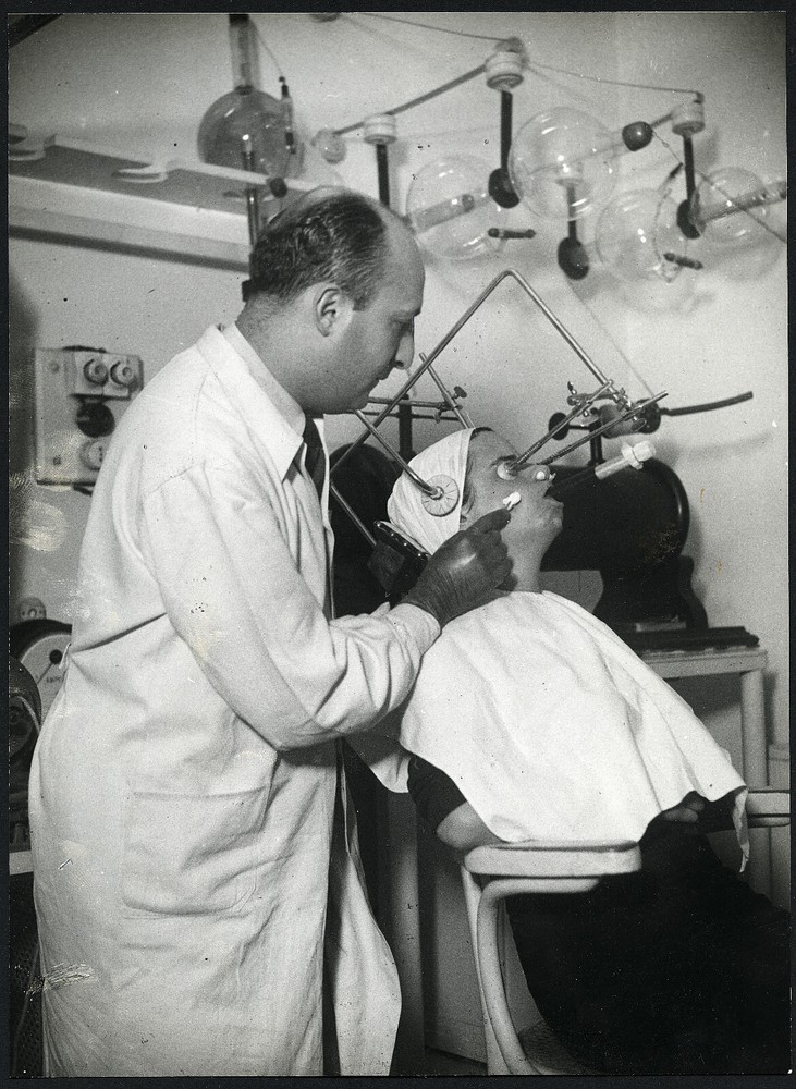 Larger Size Vintage fine art Photograph, freckle removal in hospital, unusual 19