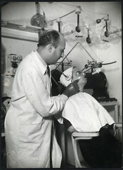 Larger Size Vintage fine art Photograph, freckle removal in hospital, unusual 19
