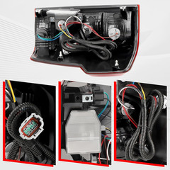 Tail Light Assembly with Bulbs Compatible with Nissan Titan/Titan XD | Left Driv