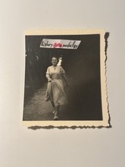❤️Old Photo~50-60s Beautiful Woman Lady Pose Dress Walking Festive Laughs~5×6