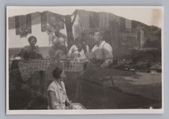 Double exposure – Bayrischzell station & Haus Mithauer Fischbachau – photo