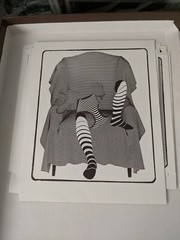 J SEELEY striking ORIGINAL abstract op art offset print photograph artist proof!