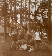 orig. Photo Rowingers Club Sport around 1910 Rowing Boat Canoe Berlin