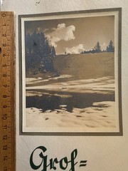 Original SW Photo 1933 1934 Silver Gelatin Groh Calendar Cover Page