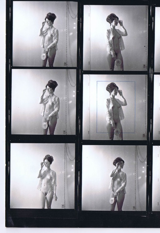 NEWLY FOUND! Hendrickson PHOTO Contact Sheet Proof Negatives Pin-Up NUDE MRS