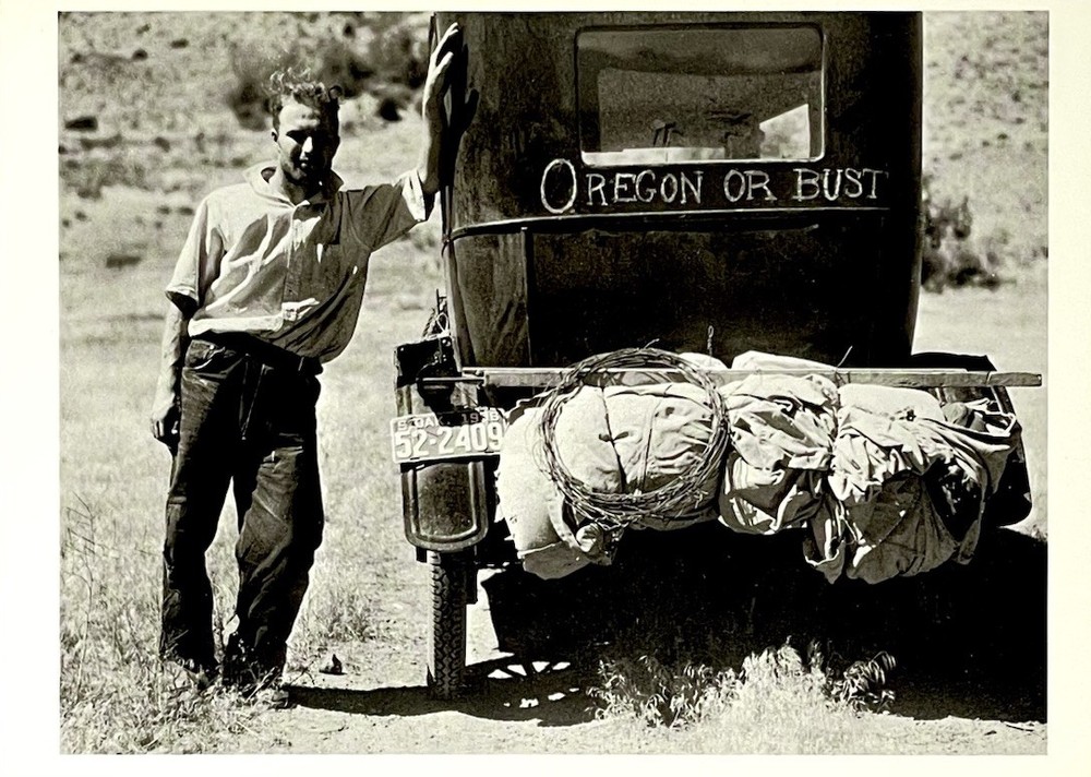 Fleeing The Dust Bowl Fotofolio Art Print Card 4”x6” Photo By Arthur Rothstein
