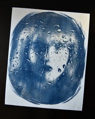 Toned Cyanotype – Original Handmade Fine Art Photo – Abstract, Surreal Portrait