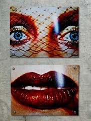 2 Large Photographs framed by Slabs of Acrylic Shown at L.A.’s Lab Gallery