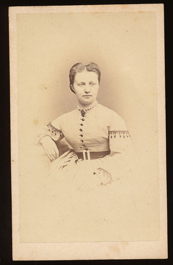 P. Schiffer CDV – Early Lady Portrait – Krefeld Dated 1866