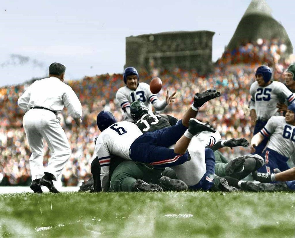 1940-championship-bears-redskins 8×10 Colorized Print-FREE SHIPPING