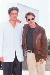 Dia Johnny Depp and Benicio Del Toro 1998 KB Format Photographer P8-5-5-1