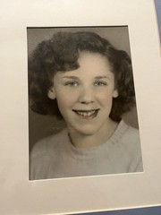 Vintage COPY School Girl 🦋Picture Framed Size Is 15 X 12