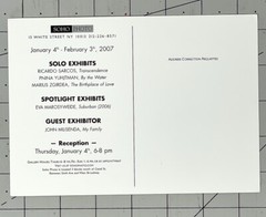 John Milisenda (b. 1947) Art Announcement Card 2007 – My Family