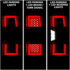 – for 2007-2013 Chevy Silverado 1500 2500HD 3500HD Black Upgrade Full LED Tail L