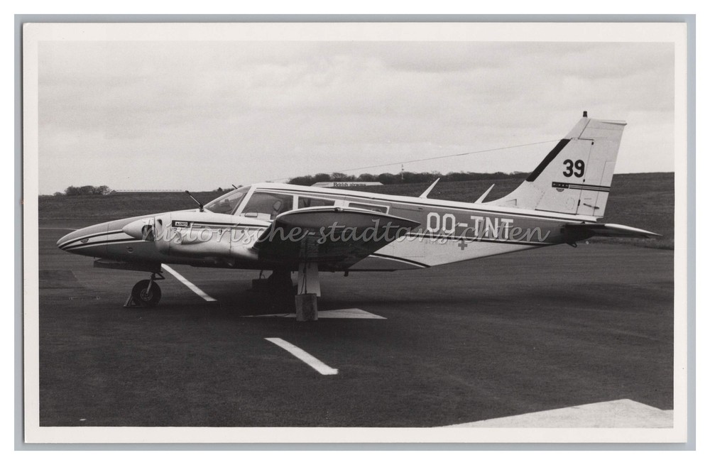 PIPER SENECA Aircraft OO-TNT – British Airways – Old Photo