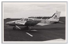 PIPER SENECA Aircraft OO-TNT – British Airways – Old Photo