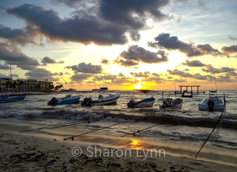 Photography Beautiful Boats on the Shore wall decor