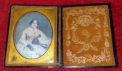 DAGUERREOTYPE. PORTRAIT OF LADY. ORIGINAL BOX. SPAIN. XIX CENTURY