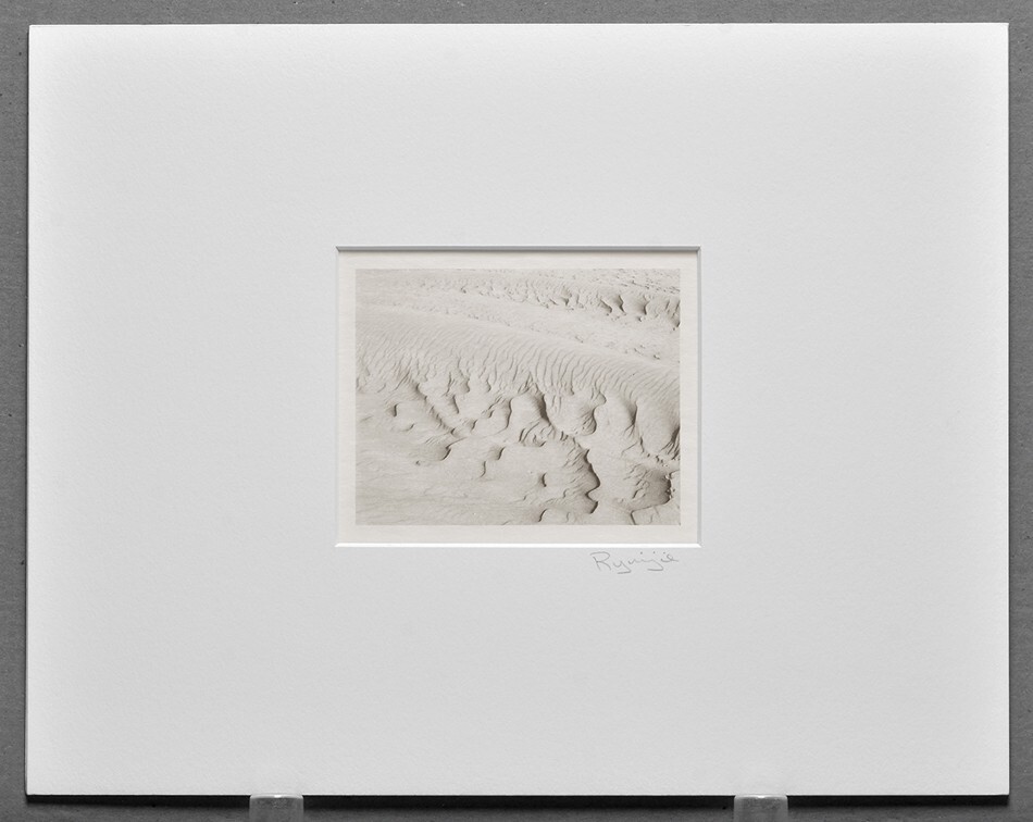 RYUIJIE SIGNED 1998 DUNES DETAIL 4X5 PLATINUM PHOTOGRAPH – MAKE AN OFFER!