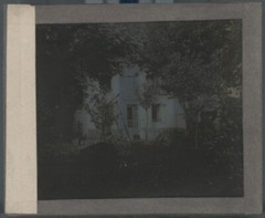 House, Villa, Vintage Photo Glass Plate, Black & White, Positive 8.5×10 Cm