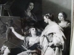 Italian Art Pompeo Batoni Master Allegory of the Arts 1740 b/w photo Reubenesque