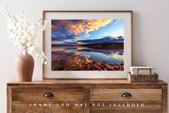 Lake Arcadia Photography Print: Edmond Oklahoma Sky Reflection Landscape Photo