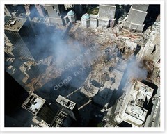 Overhead View Silver Halide Photo World Trade Center 9/11 Ground Zero