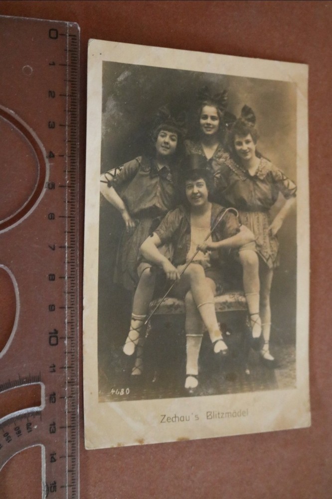 Great old photo card – Zechau’s Blitzgädel, dancers? 1910-1930