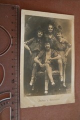 Great old photo card – Zechau’s Blitzgädel, dancers? 1910-1930