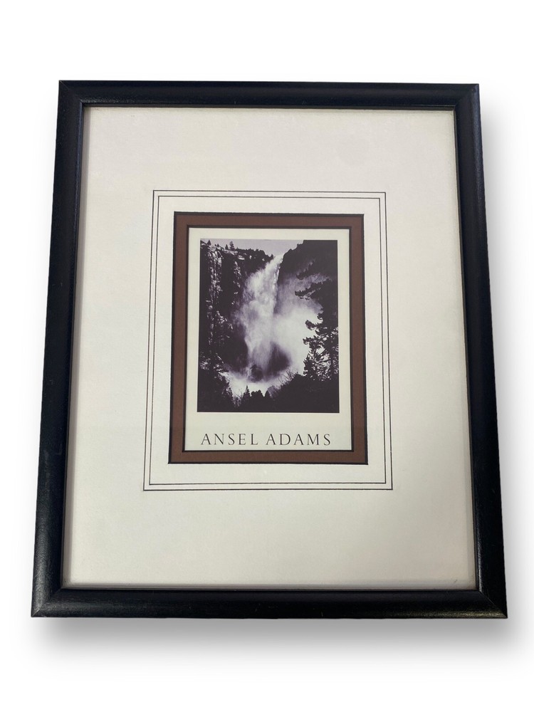 Ansel Adams Photography Copy Bridal Veil Fall Professionally Framed Yosemite