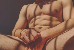 [B039] Male Model Showing Off Body To Viewer Fine Art Hunky Physique