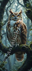Owl – Digital Image Picture PC Phone Background AI, 9 images – #44