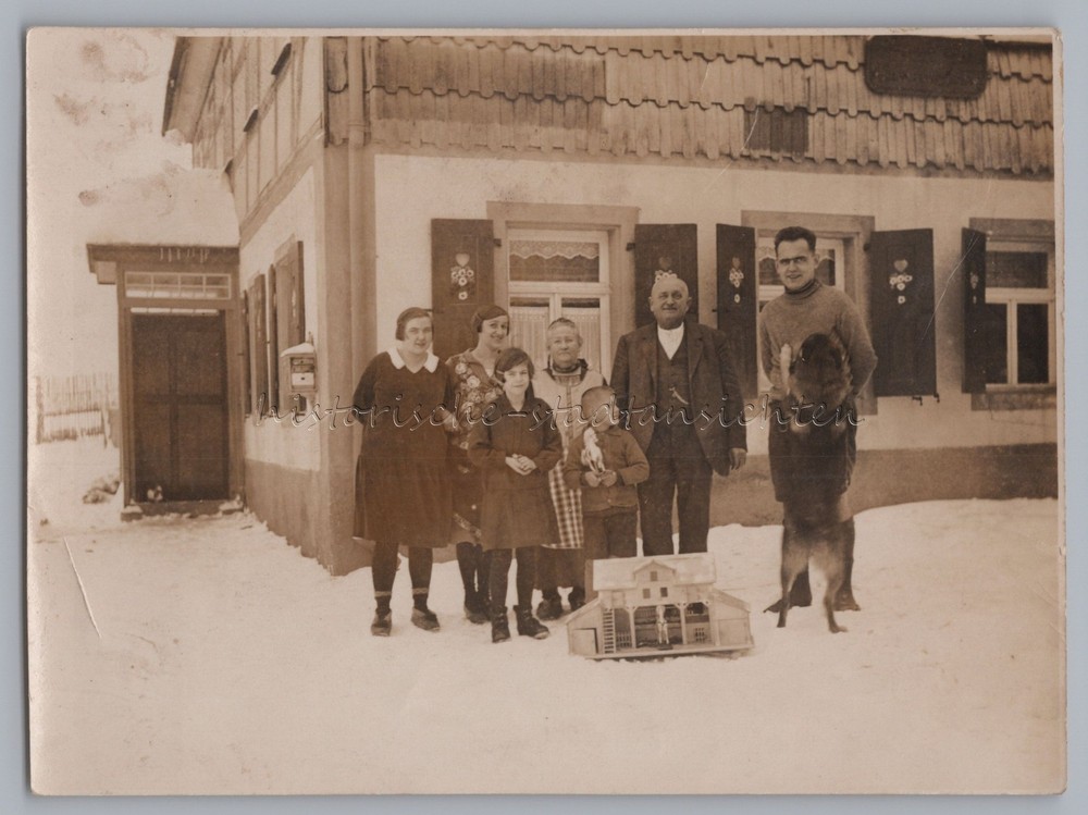 Rübenau vmtl. City of Marienberg 1929 Family Burger Dog Dollhouse – Photo 1920s